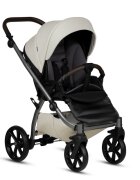 Tutis Carucior 2 in 1 Uno 5+ Black Sesame 168 din piele ecologica sezut reversibil spatar reglabil roti cu blocare bara detasabila accesorii incluse