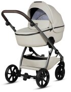 Tutis Carucior 2 in 1 Uno 5+ Black Sesame 168 din piele ecologica sezut reversibil spatar reglabil roti cu blocare bara detasabila accesorii incluse