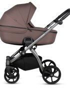 Tutis Carucior 2 in 1 Uno 5+ Cocoa 159 sezut reversibil spatar reglabil roti cu blocare bara detasabila accesorii incluse