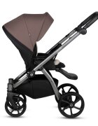 Tutis Carucior 2 in 1 Uno 5+ Cocoa 159 sezut reversibil spatar reglabil roti cu blocare bara detasabila accesorii incluse