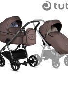 Tutis Carucior 2 in 1 Uno 5+ Cocoa 159 sezut reversibil spatar reglabil roti cu blocare bara detasabila accesorii incluse
