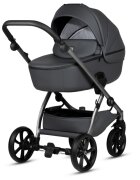 Tutis Carucior 2 in 1 Uno 5+ Licorice 166 din piele ecologica sezut reversibil spatar reglabil roti cu blocare bara detasabila accesorii incluse