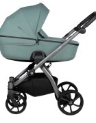 Tutis Carucior 2 in 1 Uno 5+ Menta 143 sezut reversibil spatar reglabil roti cu blocare bara detasabila accesorii incluse