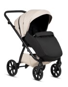 Tutis Carucior 2 in 1 Uno 6+ Latte 151 din piele sezut reversibil spatar reglabil cadru din aluminiu amortizoare roti cu blocare greutate admisa 22 kg