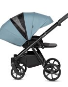 Tutis Carucior 2 in 1 Uno 6+ Menta 143 sezut reversibil spatar reglabil cadru din aluminiu amortizoare roti cu blocare greutate admisa 22 kg