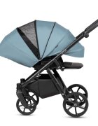 Tutis Carucior 2 in 1 Uno 6+ Menta 143 sezut reversibil spatar reglabil cadru din aluminiu amortizoare roti cu blocare greutate admisa 22 kg