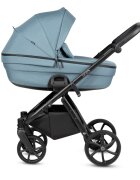 Tutis Carucior 2 in 1 Uno 6+ Menta 143 sezut reversibil spatar reglabil cadru din aluminiu amortizoare roti cu blocare greutate admisa 22 kg