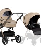 Tutis Carucior 2 in 1 Uno 6+ Nougat 146 sezut reversibil spatar reglabil cadru din aluminiu amortizoare roti cu blocare greutate admisa 22 kg