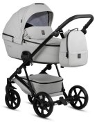 Tutis Carucior 2 in 1 Viva 5+ Cloud 085 din piele ecologica sezut reversibil spatar reglabil roti cu blocare bara detasabila accesorii incluse