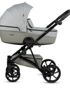 Tutis Carucior 2 in 1 Viva 5+ Crystal 058 din piele ecologica sezut reversibil spatar reglabil roti cu blocare bara detasabila accesorii incluse