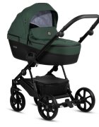 Tutis Carucior 2 in 1 Viva 5+ Emerald 064 din piele ecologica sezut reversibil spatar reglabil roti cu blocare bara detasabila accesorii incluse