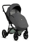 Tutis Carucior 2 in 1 Viva 5+ Sage 039 din piele ecologica sezut reversibil spatar reglabil roti cu blocare bara detasabila accesorii incluse