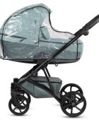 Tutis Carucior 2 in 1 Viva 5+ Turquoise 063 din piele ecologica sezut reversibil spatar reglabil roti cu blocare bara detasabila accesorii incluse