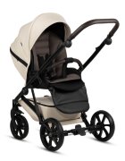 Tutis Carucior 2 in 1 Viva 5+ Vanila 086 din piele ecologica sezut reversibil spatar reglabil roti cu blocare bara detasabila accesorii incluse