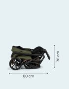 Tutis Carucior 2 in 1 Viva 6+ Leather 086 Vanilie cu suspensie accesorii incluse greutate admisa 22 kg