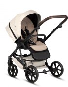 Tutis Carucior 2 in 1 Viva 6+ Leather 086 Vanilie cu suspensie accesorii incluse greutate admisa 22 kg