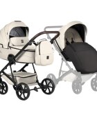 Tutis Carucior 2 in 1 Viva 6+ Leather 086 Vanilie cu suspensie accesorii incluse greutate admisa 22 kg