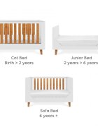 Tutti Bambini Patut evolutiv 3 in 1 Como White Rosewood