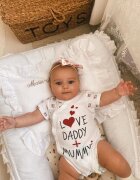 TWINDECO Baby Nest din bumbac organic cu volanase Alb