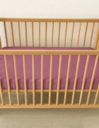 TWINDECO Cearceaf 2 in 1 impermeabil din bumbac organic 120x60 cm Mov