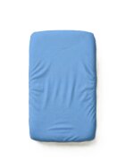 TWINDECO Cearceaf 2 in 1 impermeabil din bumbac organic 90x50 cm Albastru