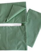 TWINDECO Lenjerie cu 3 piese din bumbac organic pentru patut 120x60 cm Verde menta