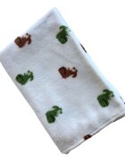 TWINDECO Paturica groasa fleece pentru bebelusi 90x70 cm Dinozauri