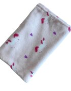 TWINDECO Paturica groasa fleece pentru bebelusi 90x70 cm Unicorni