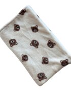 TWINDECO Paturica groasa fleece pentru bebelusi 90x70 cm Ursuleti