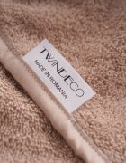 TWINDECO Prosop de baie cu gluga pentru copii 85x80 cm din bumbac Maro