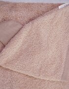 TWINDECO Prosop de baie cu gluga si urechi pentru copii 100x100 cm din bumbac Maro
