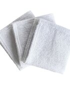 TWINDECO Set 3 prosopele din frotir 30x30 cm Alb