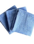 TWINDECO Set 3 prosopele din frotir 30x30 cm Albastru