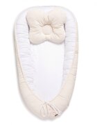 Twins Babynest pentru copii Velvet bej deschis