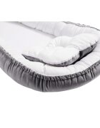 Twins Babynest pentru copii Velvet gri
