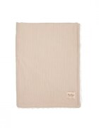 Twins Patura din velur Cotton 3D Crem 100x80 cm