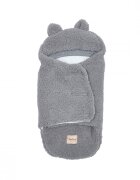 Twins Patura plic din bumbac pentru bebelusi Teddy gri