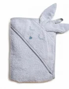 Twins Prosop de baie din bumbac Rabbit 100x100 cm gri