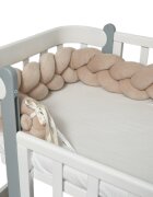 Twins Protectie laterala bej impletita tip cosita cu 3 fire 200 cm