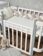 Twins Protectie laterala bejgri impletita tip cosita cu 3 fire 220 cm