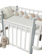 Twins Protectie laterala bejgri impletita tip cosita cu 3 fire 220 cm
