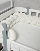 Twins Protectie laterala ivory impletita tip cosita cu 3 fire 200 cm