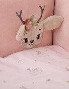 Twins Set de lenjerie de pat pentru copii Bambi 7 piese roz
