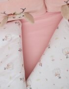 Twins Set de lenjerie de pat pentru copii Bambi 7 piese roz