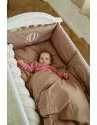 Twins Set de lenjerie din bumbac cu 7 piese pentru patut Fluffy Puffy