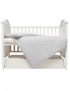 Twins Set de lenjerie din bumbac pentru patut cu 3 piese 120x60 cm