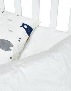 Twins Set de lenjerie pentru patut din satin cu 3 piese 120x60 cm