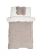 Twins Set lenjerie cu 3 piese 120x60 cm Crem