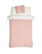 Twins Set lenjerie cu 3 piese 120x60 cm Roz