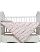 Twins Set lenjerie de pat cu 3 piese din bumbac 120x60 cm